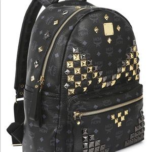 MCM STARK “M” Studded Backpack